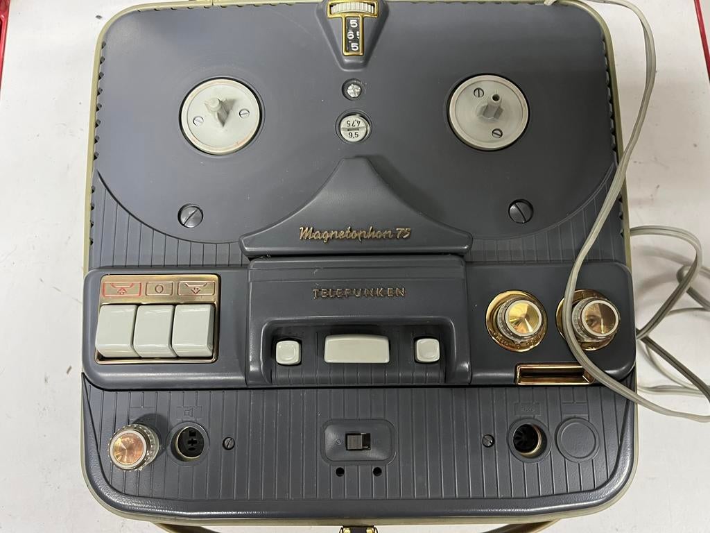 Magnétophone à bandesTelefunken Magnetophon 75 (1959), Audio, Tv en Foto, Bandrecorder, Bandrecorder, Ophalen
