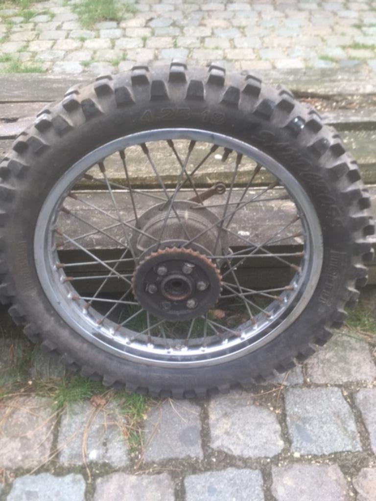 Yamaha DT125 AT1 achterwiel eerste modellen, Motoren, Ophalen, Gebruikt