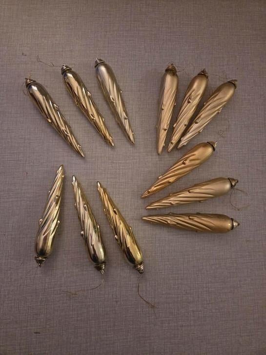 Ijspegels, vintage '70s 12 stuks, Ophalen of Verzenden, Gebruikt