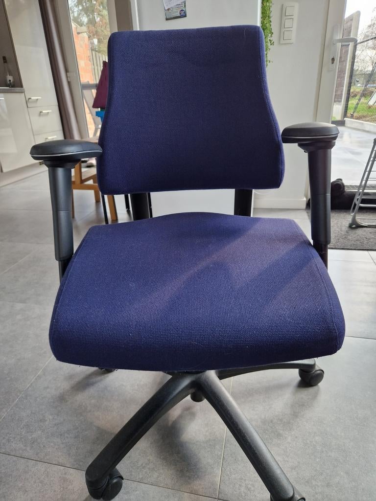 Bureaustoel, Enlèvement, Utilisé, Bleu, Chaise de bureau