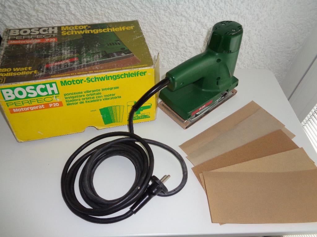 Ponceuse Bosch Perfet Motorgerat P20. Vintage., Bricolage & Construction, Outillage | Ponceuses, Envoi, Utilisé, Ponceuse à bande