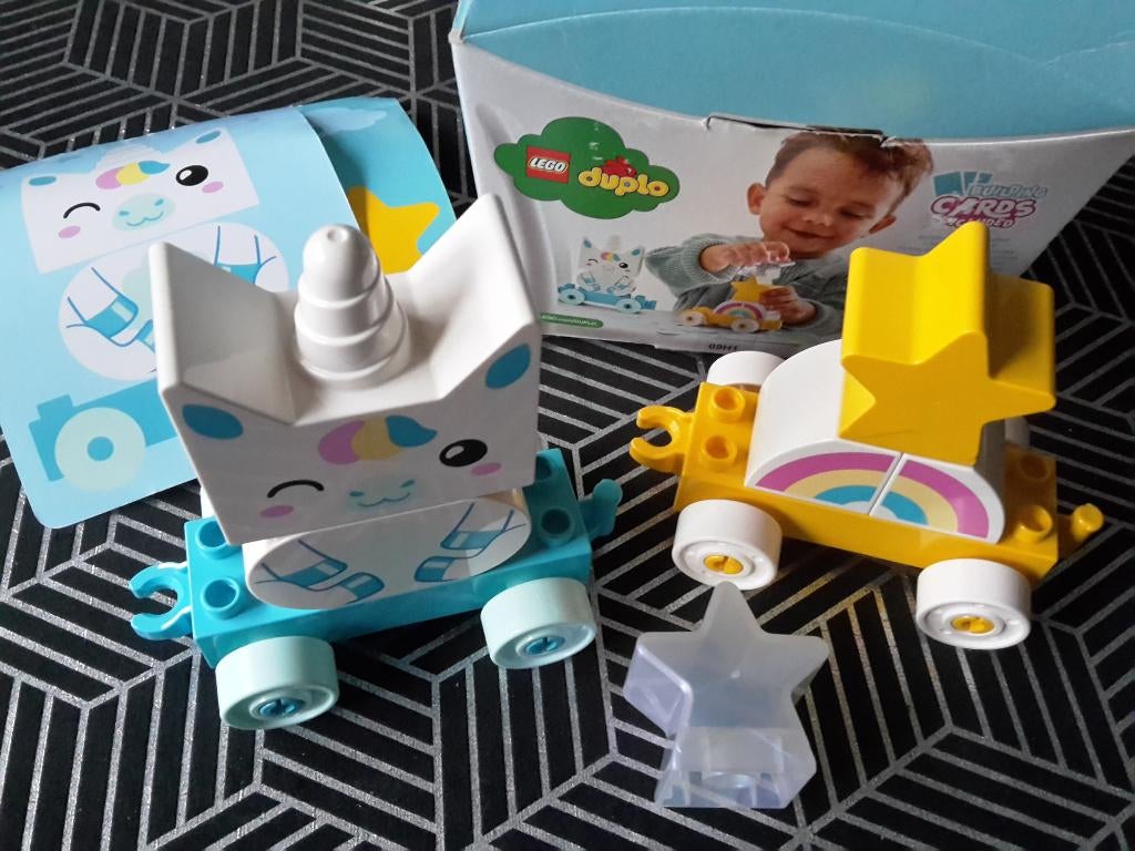 LEGO Duplo eenhoorn set 10953 met 8 bouwblokken, 1,5+, compl, Enfants & Bébés, Jouets | Duplo & Lego, Comme neuf, Duplo, Ensemble complet