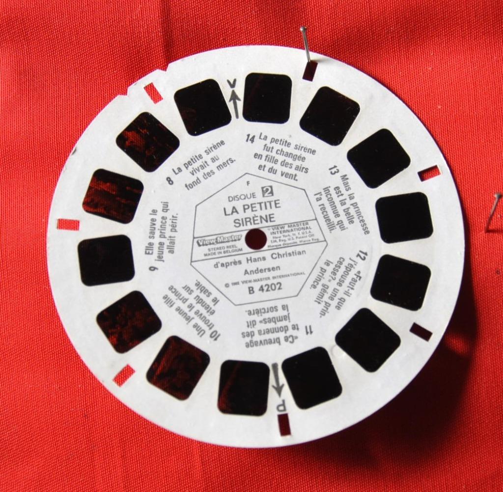 1 disques view- master  la petite siréne  (6), Verzamelen, Ophalen of Verzenden, Overige figuren, Gebruikt, Overige typen
