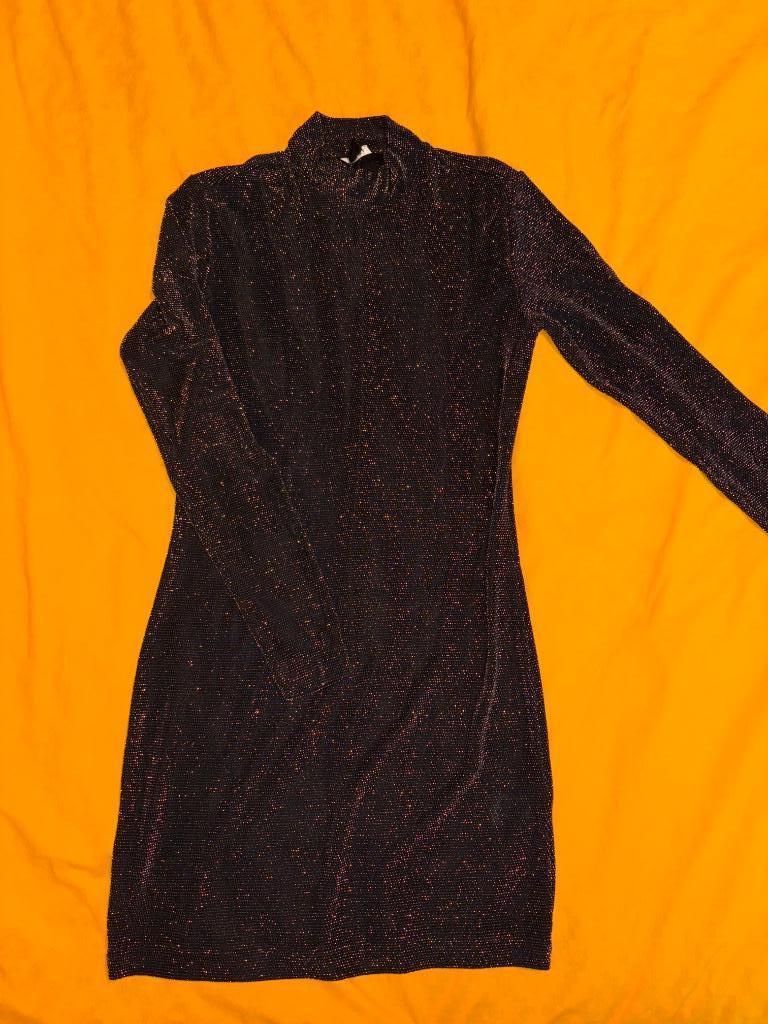 Midi jurk met glitters, Kleding | Dames, Jurken, Maat 38/40 (M), Zwart, Ophalen of Verzenden, Zo goed als nieuw