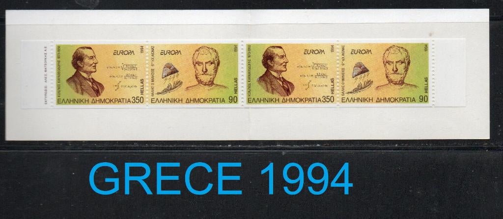 Carnet Europa Grèce 1994, Ophalen of Verzenden, Griekenland, Postfris