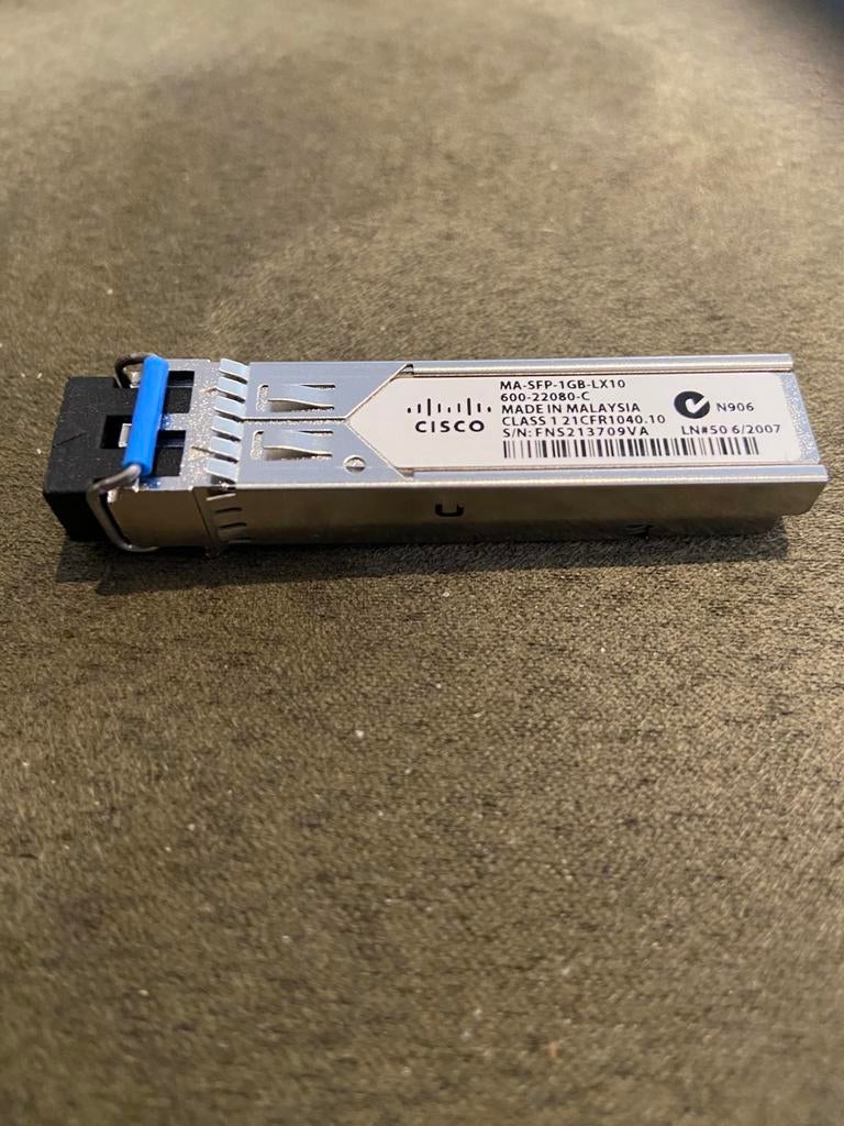 Cisco MA-SFP-1GB-LX10 2stuks beschikbaar, Enlèvement ou Envoi, Neuf