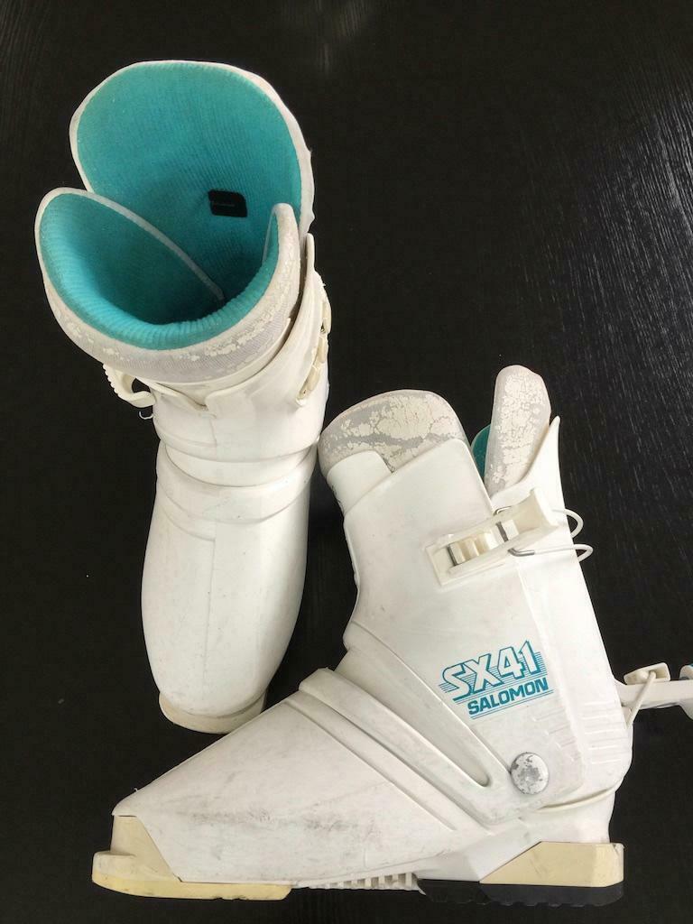 Dames skibotten wit Salomon ==> maat +/- 38, Enlèvement ou Envoi, Salomon, Utilisé, Chaussures