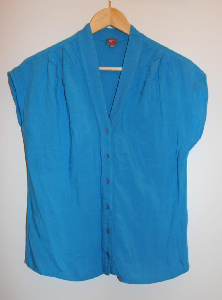 Blouse bleu turquoise boutonnée Who's that girl XS, Kleding | Dames, Who's That Girl, Blauw, Ophalen of Verzenden, Zo goed als nieuw