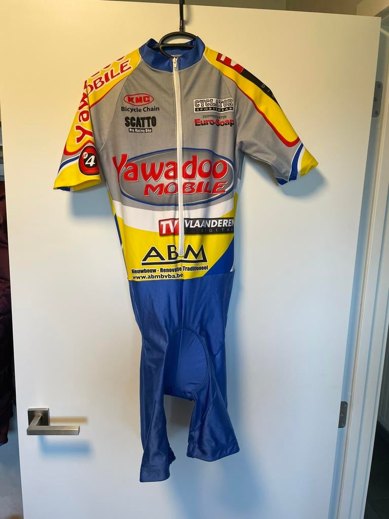 Tijdritpak Yawadoo ABM tv-vlaanderen cycling team, Fietsen en Brommers, Ophalen of Verzenden, Nieuw