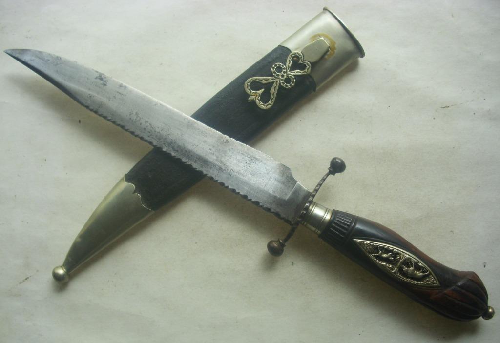 Chasse dague du XIXeme siècle probablement allemande dolk, Envoi, Armée de terre, Couteau ou Poignard