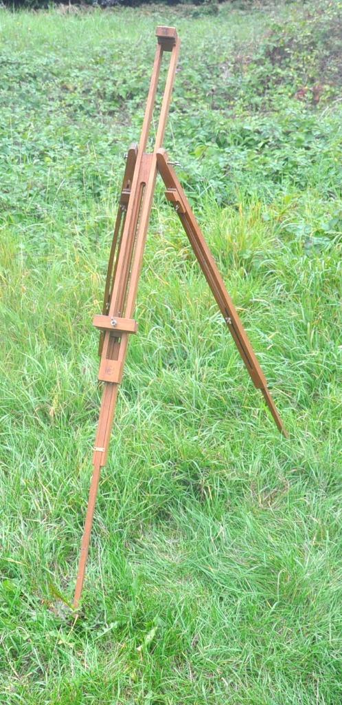 chevalet de peintre pliable en bois, Hobby & Loisirs créatifs, Peinture, Enlèvement ou Envoi, Utilisé, Chevalet
