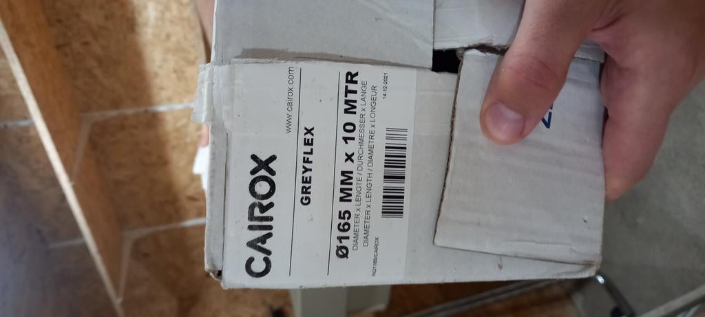 Gaine flexible ventilateur 165mm cairox, Enlèvement, Comme neuf, Ventilateur