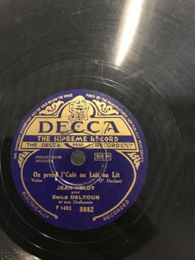 Jean Veldy ‎– La Danse Du Spirou - 10", 78 RPM, Enlèvement ou Envoi, Avant 1960, Utilisé, 10 pouces