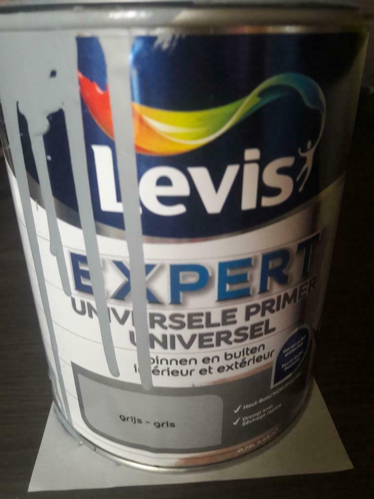 Primer levis expert intérieur/extérieur, Moins de 5 litres, Enlèvement ou Envoi, Utilisé, Gris