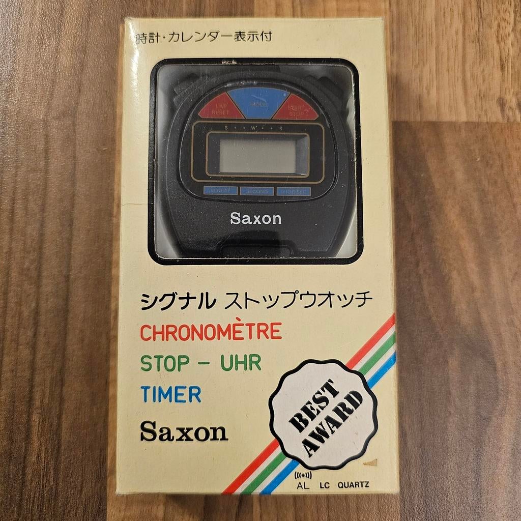 Vintage Saxon LCD Quartz Watch, Ophalen of Verzenden