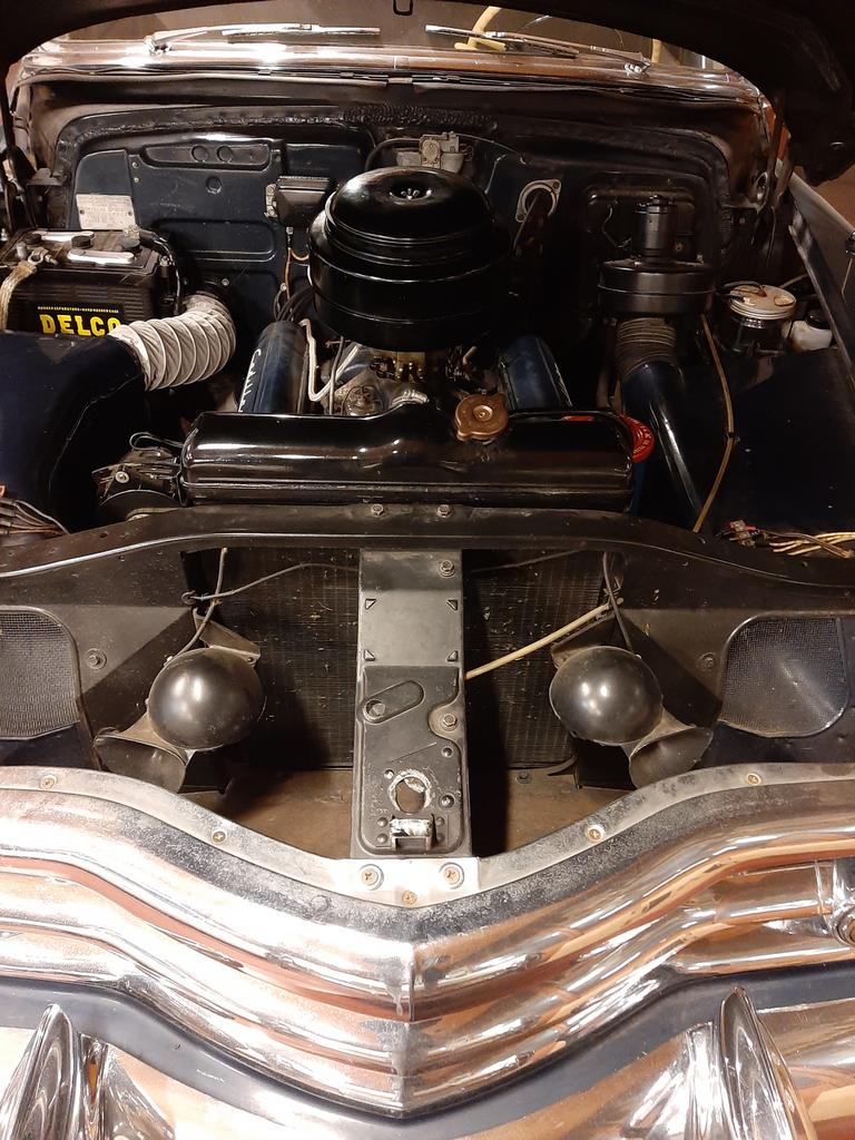 Cadillac 1950 sedan, Auto's, Automaat, Stof, 5000 cc, Blauw