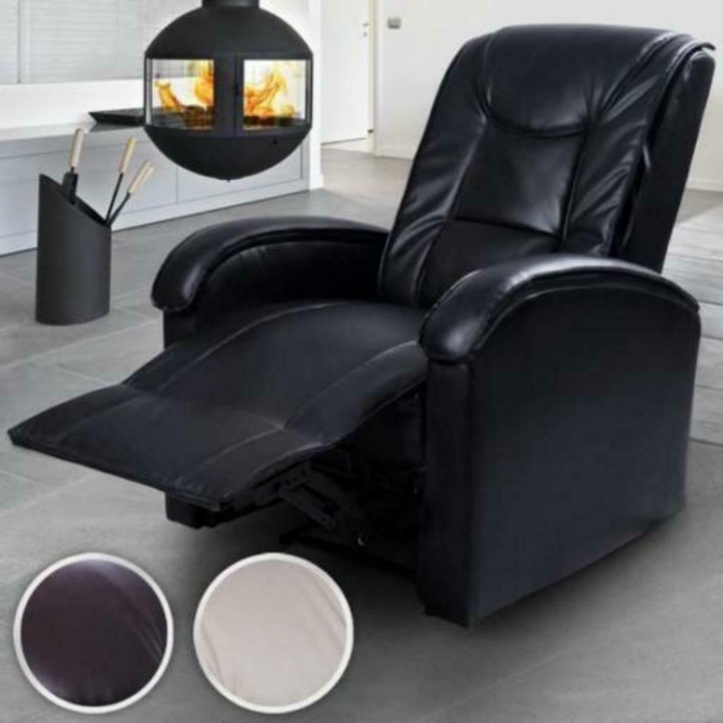 Erg Comfortabele Relax-Fauteuil /TV-Stoel /Luie Stoel Zwart!, Ophalen of Verzenden, Nieuw