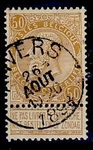 Belge 1893 - Léopold II n 62, Envoi, Oblitéré