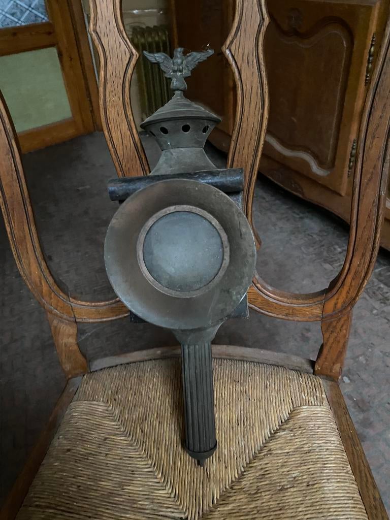 Antieke lamp, Ophalen, Koper of Brons