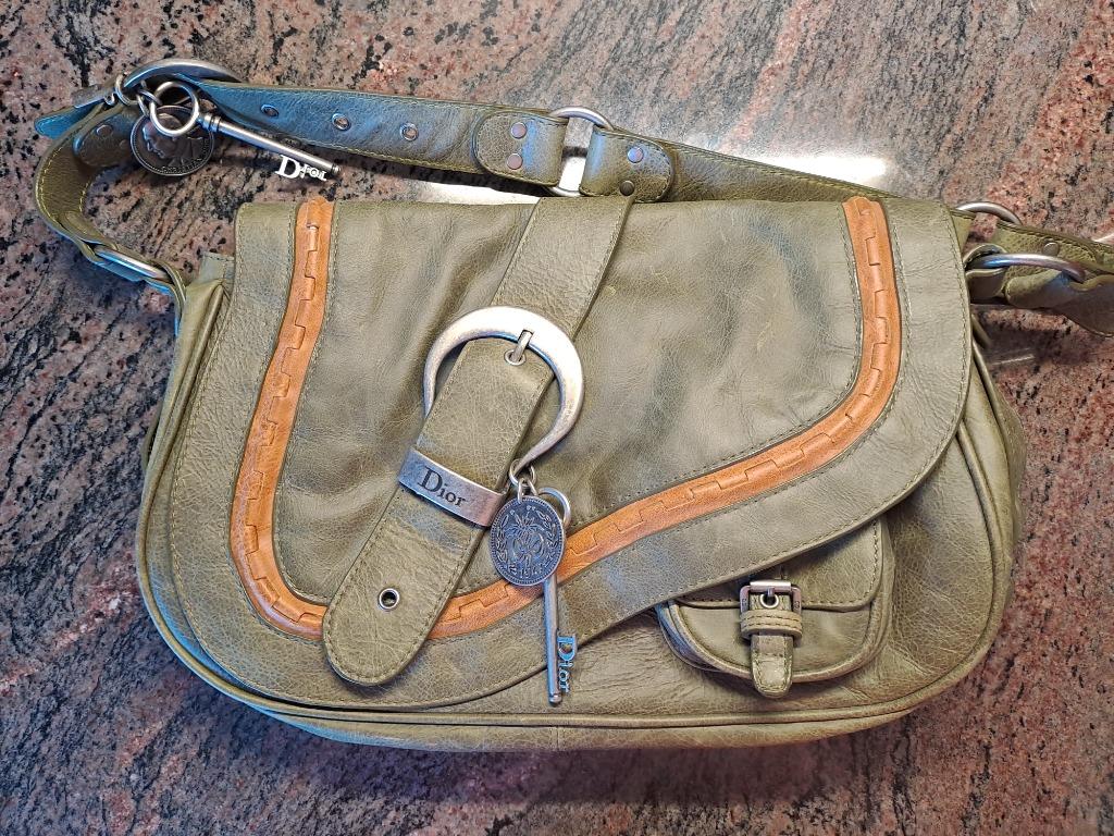 CHRISTIAN DIOR GAUCHO *SADDLE BAG*, Ophalen of Verzenden, Nieuw, Groen, Handtas