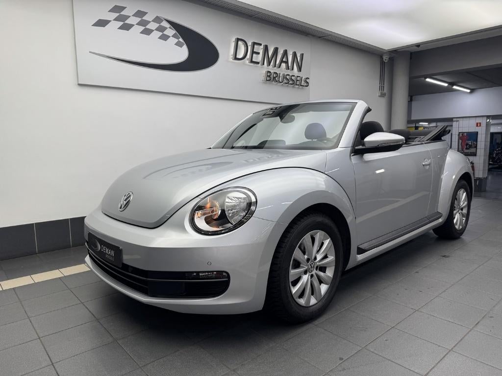 Volkswagen New Beetle zilvergrijs metalen cabine 1.2 TSI, Auto's, Stof, Beetle (Kever), 4 cilinders, Cabriolet