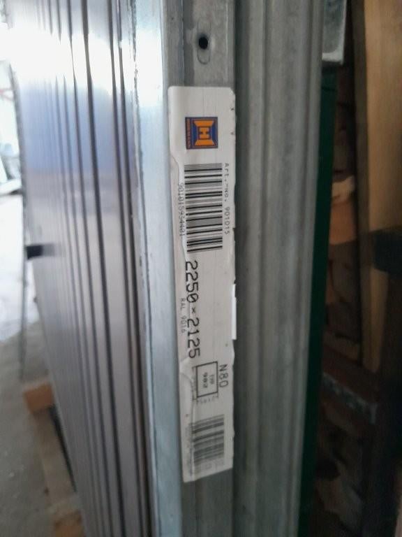 Garage poort Hormann 2250 x 2125 mm, Ophalen, Gebruikt, IJzer, Overige typen