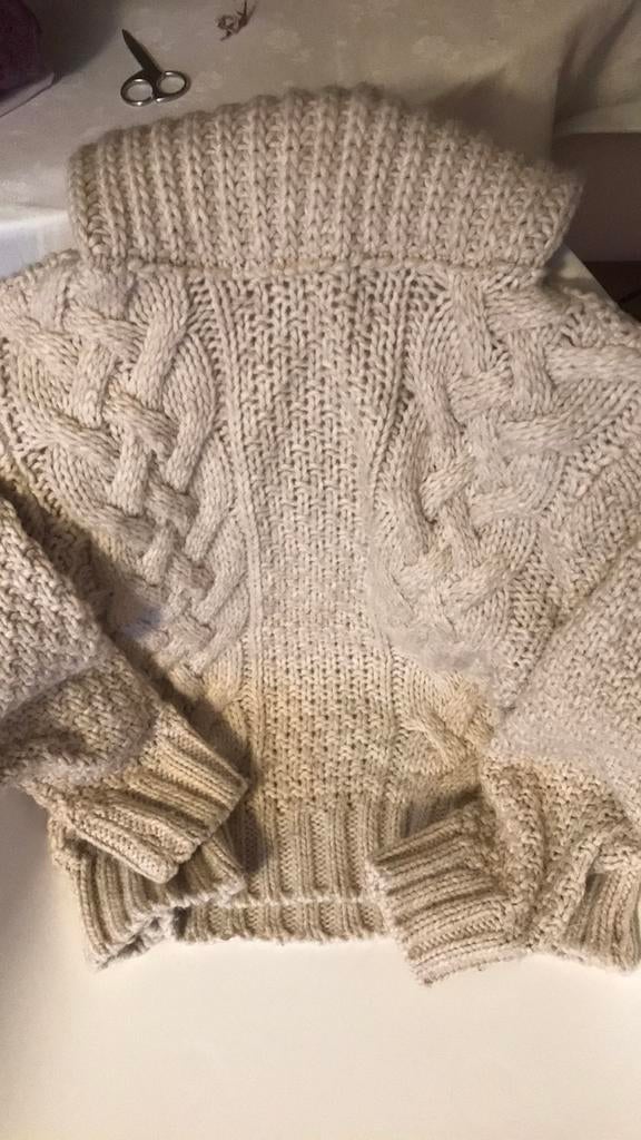 Col roulé L 50 cm grosse maille avant arrière différents, Comme neuf