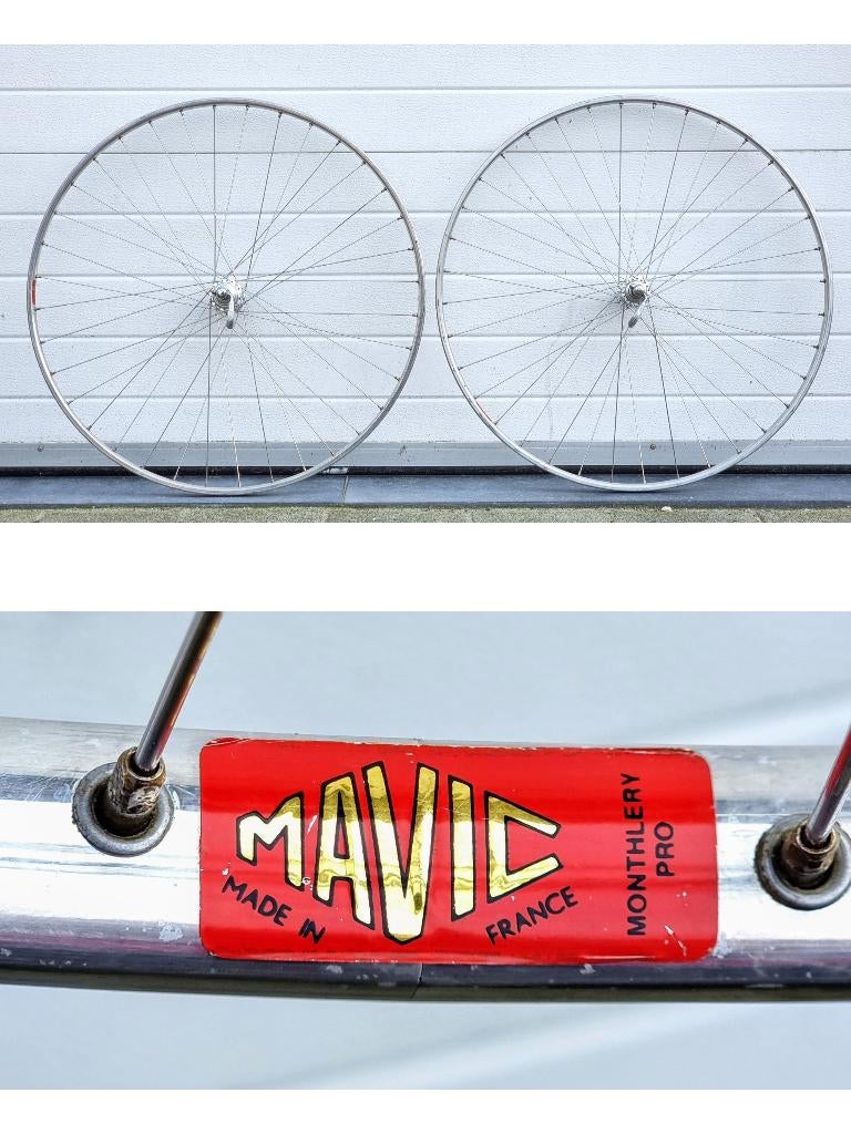 Paire de roues piste vintage Mavic Monthlery Pro (tubular), Enlèvement ou Envoi, Utilisé