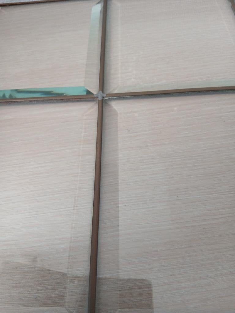 Glasraam met geslepen glas, Antiek en Kunst, Ophalen
