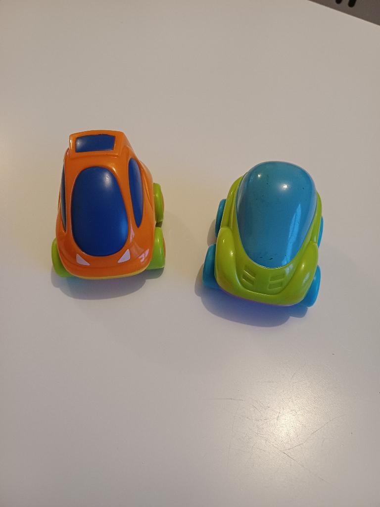 2 pull-back autootjes, Ophalen of Verzenden, Gebruikt