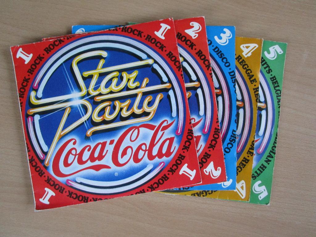 STAR PARTY - COCA COLA - SET VAN 5 PROMO EP SINGLES, Ophalen of Verzenden, Zo goed als nieuw, Overige formaten