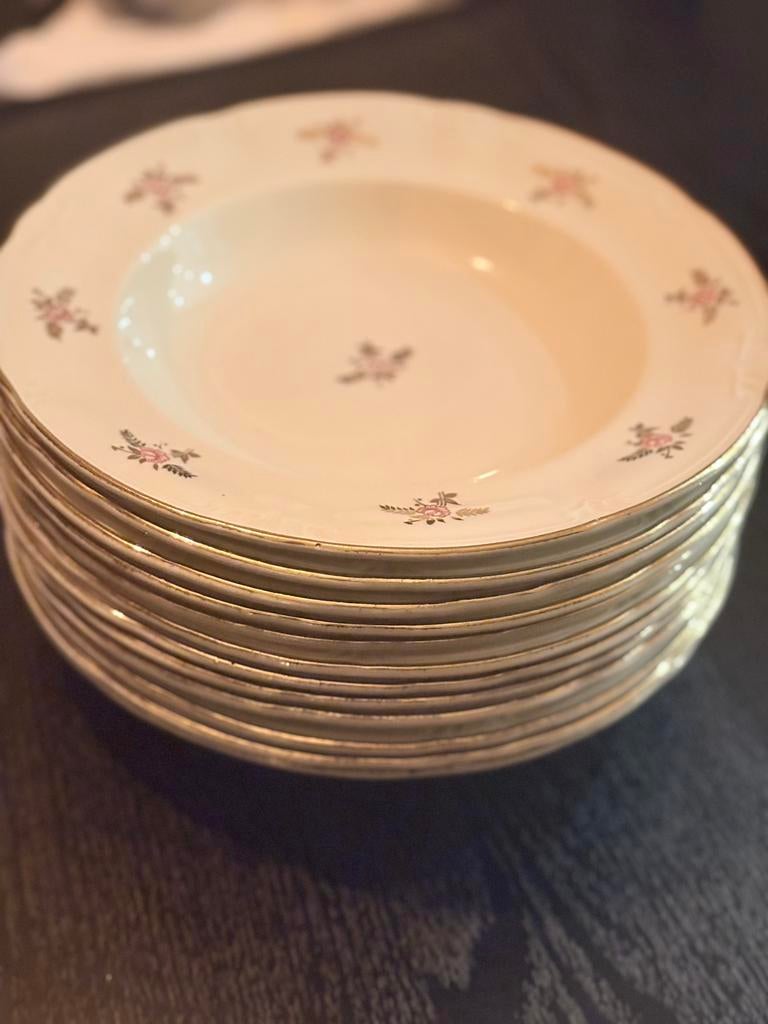 Borden 12stuks - zonder schade, Huis en Inrichting, Ophalen, Zo goed als nieuw, Bord(en)