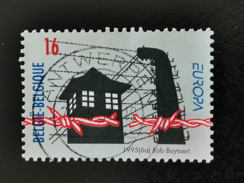 Belgique 1995 - Europa CEPT - camp de concentration, Enlèvement ou Envoi, Affranchi, Europe
