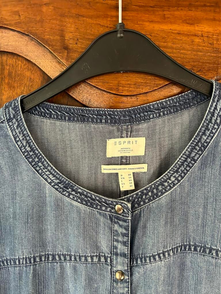 Jeans kleedje, Kleding | Dames, Maat 38/40 (M), Overige kleuren, Ophalen of Verzenden, Knielengte