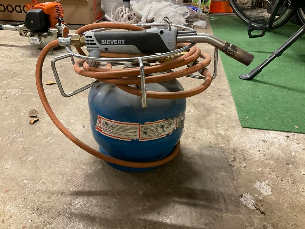 Set gasbrander met soldeerbout., Ophalen, Zo goed als nieuw