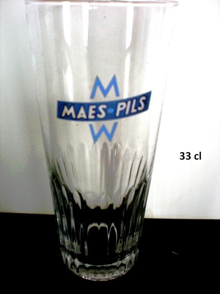 MAES Pils Waarloos, Verzamelen, Ophalen of Verzenden, Zo goed als nieuw, Glas of Glazen
