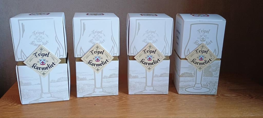 Karmeliet 33 cl, 4 glazen in box, Ophalen of Verzenden