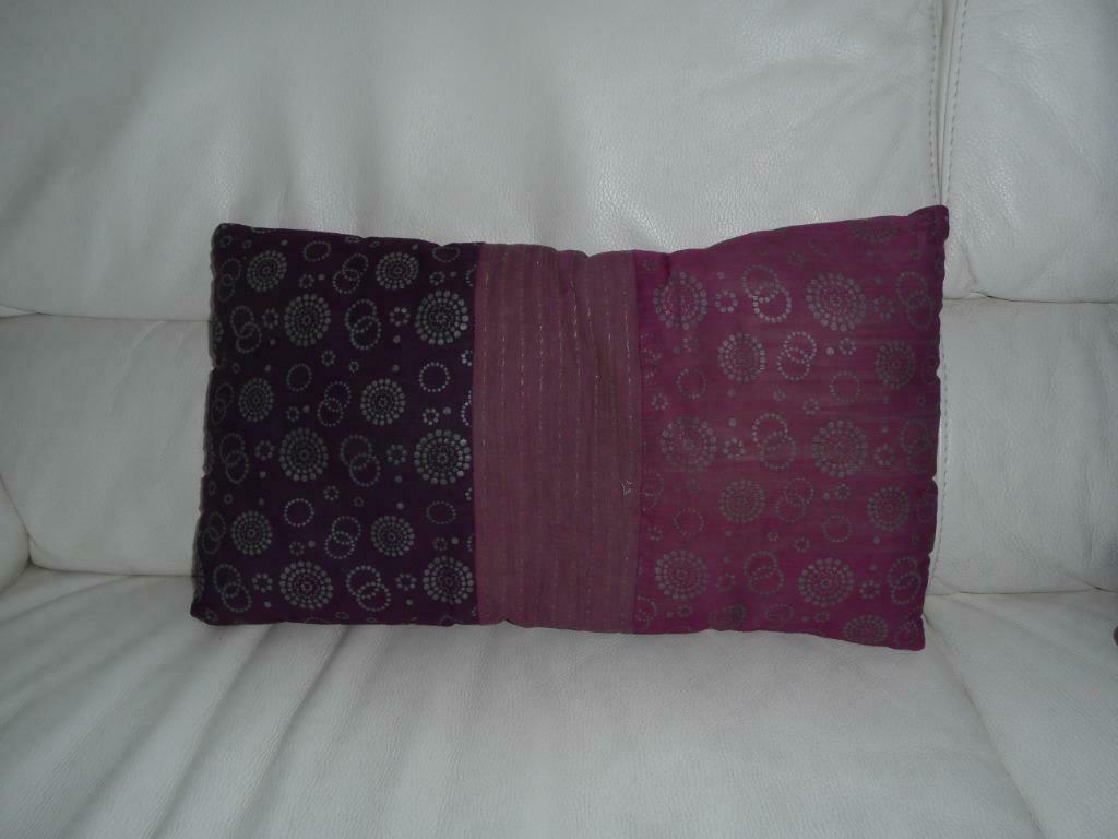 4 coussins décoratifs, bordeaux, Enlèvement ou Envoi, Utilisé, Autres couleurs, Rectangulaire
