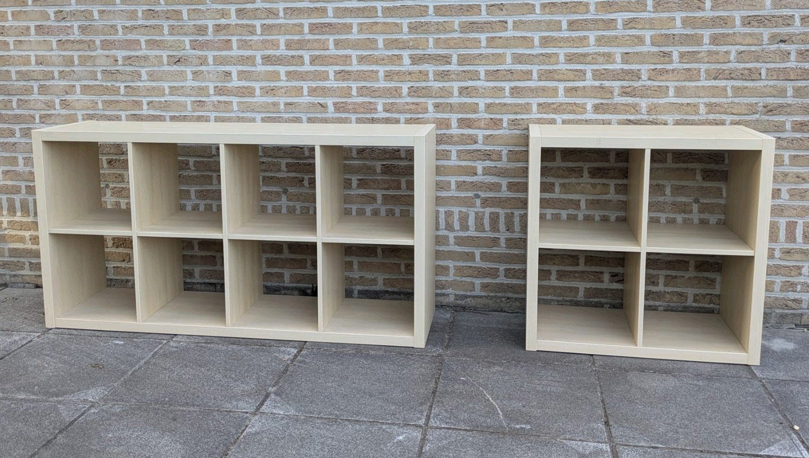 Ikea Kallax kasten (2x4 en 2x2 vakken), Huis en Inrichting, Ophalen, Zo goed als nieuw, Minder dan 150 cm, Minder dan 100 cm