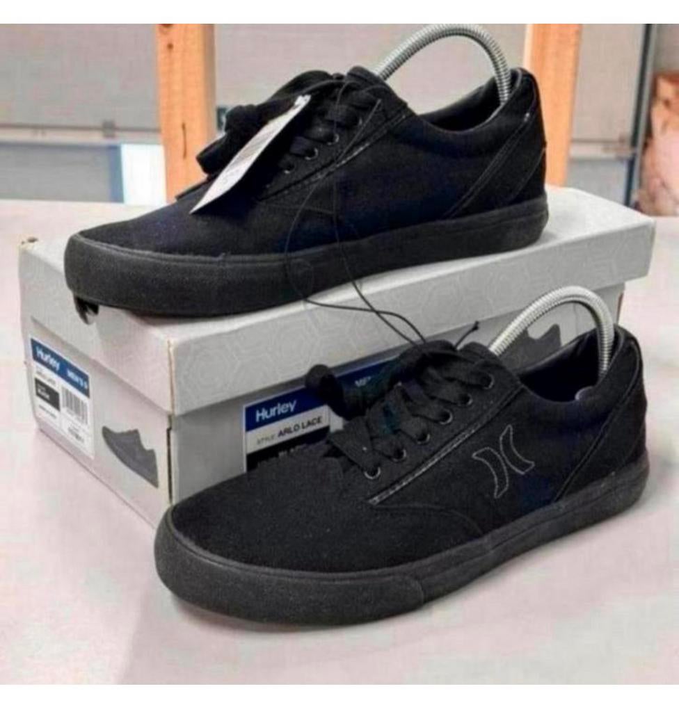 Hurley Men's Arlo Lace Canvas Sneakers maat 43 nieuw Zwart, Zwart, Nieuw, Ophalen of Verzenden, Sneakers