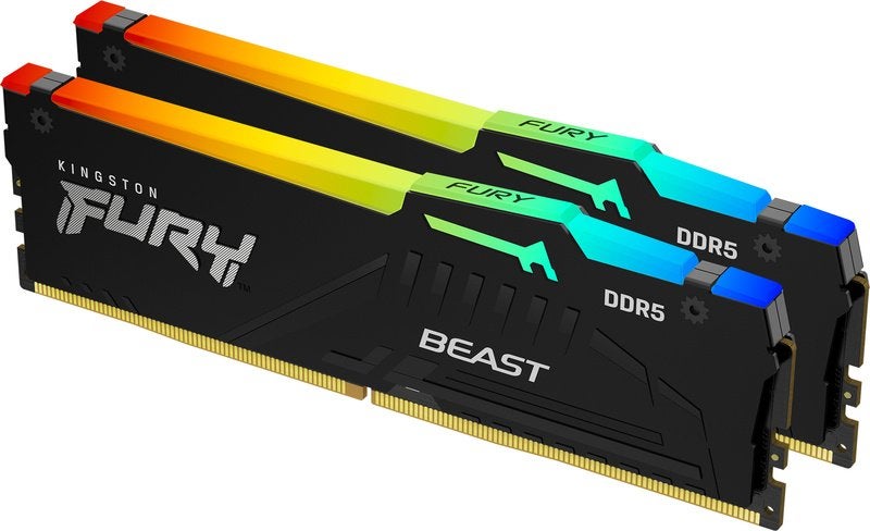 Kingston DDR5 Fury Beast RGB 2x16GB 6000, 32 GB, Comme neuf, Enlèvement, Desktop