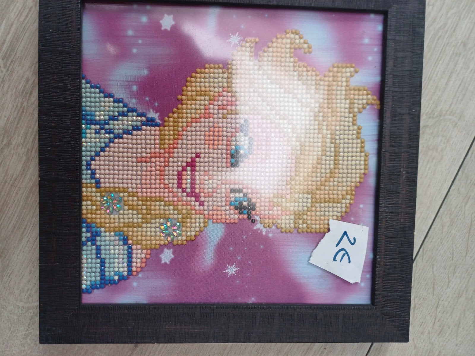 cadre avec peinture au diamant (Frozen) 23,5x23, Enfants & Bébés, Enlèvement ou Envoi