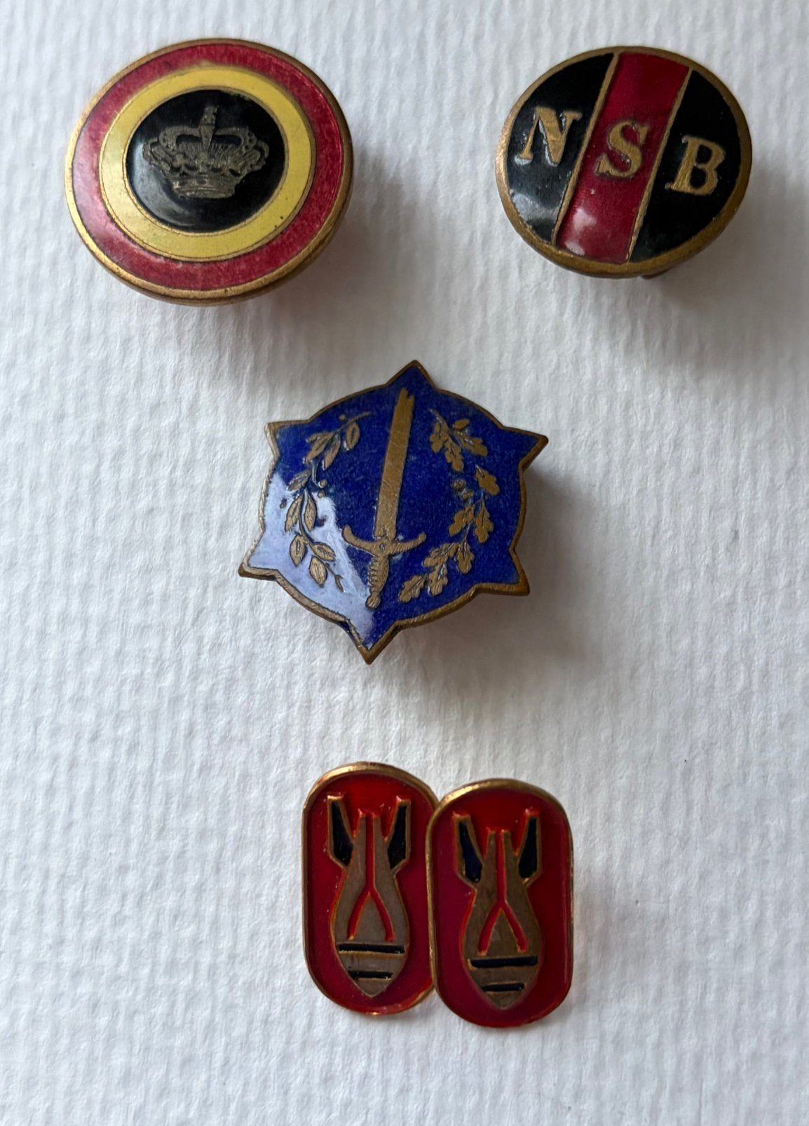 Plaques d'immatriculation à boutonnière, Enlèvement ou Envoi, Armée de terre, Ruban, Médaille ou Ailes