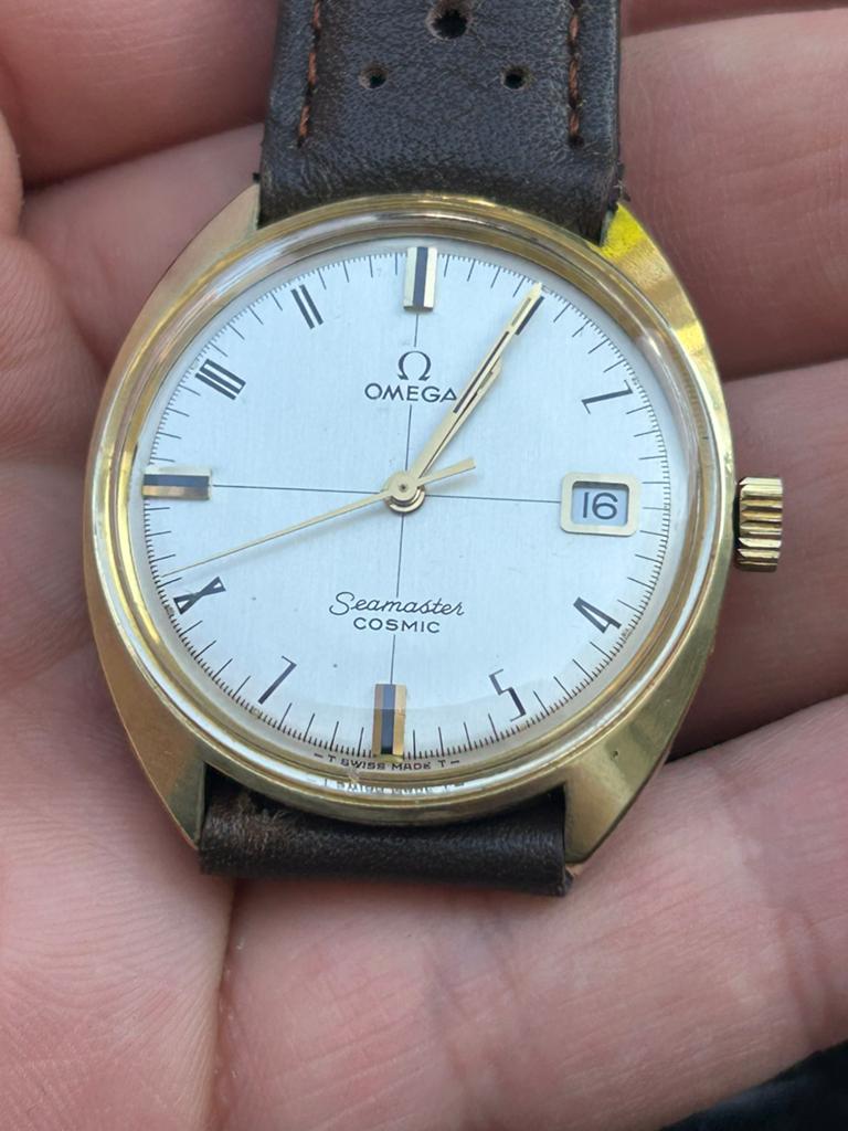 Montre Omega Seamaster Cosmic, Staal, Met bandje, Polshorloge, Ophalen of Verzenden