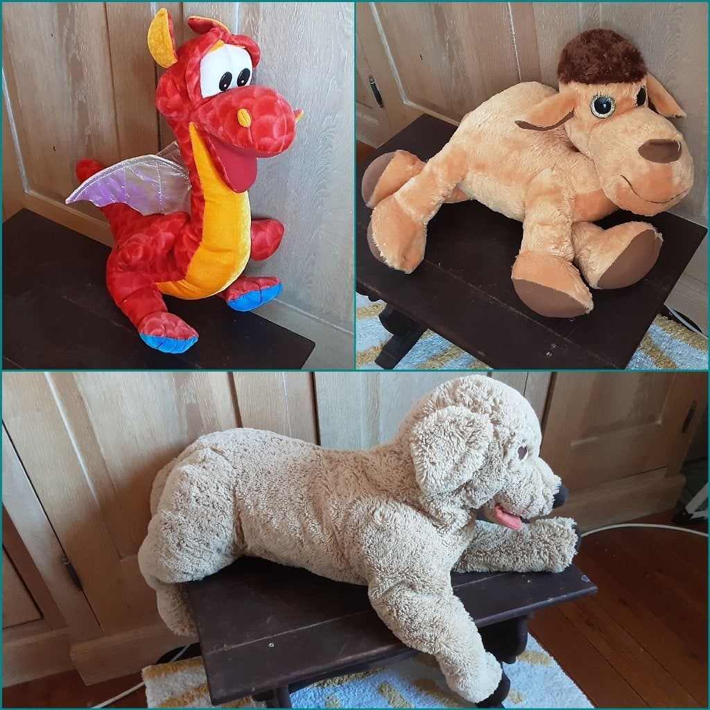 Zeer schattige knuffelen 1€/st, Enlèvement ou Envoi, Autres types, Lavable, Moyen (20 à 80 cm)