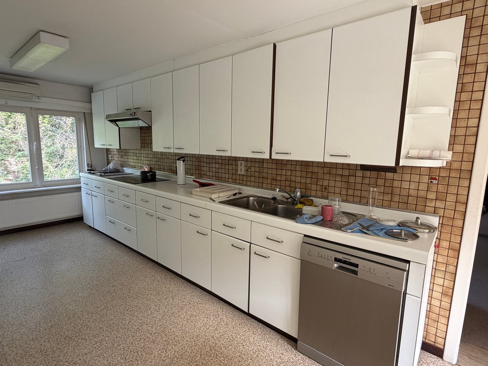 GRATIS UIT TE BREKEN KEUKEN, Enlèvement, Utilisé, Blanc, Cuisine à mur double