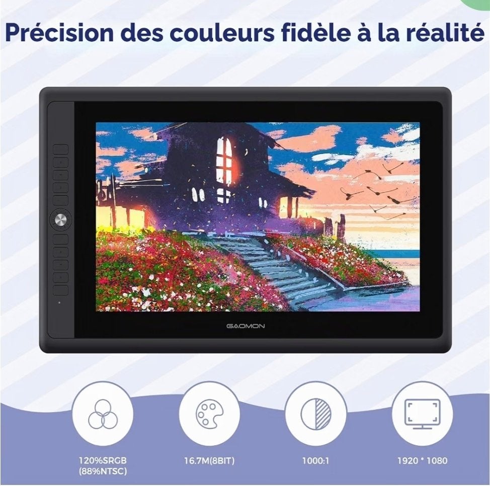 Tablette graphique gaomon pd156 pro, Informatique & Logiciels, Neuf, Enlèvement ou Envoi, Multi-touch, Filaire