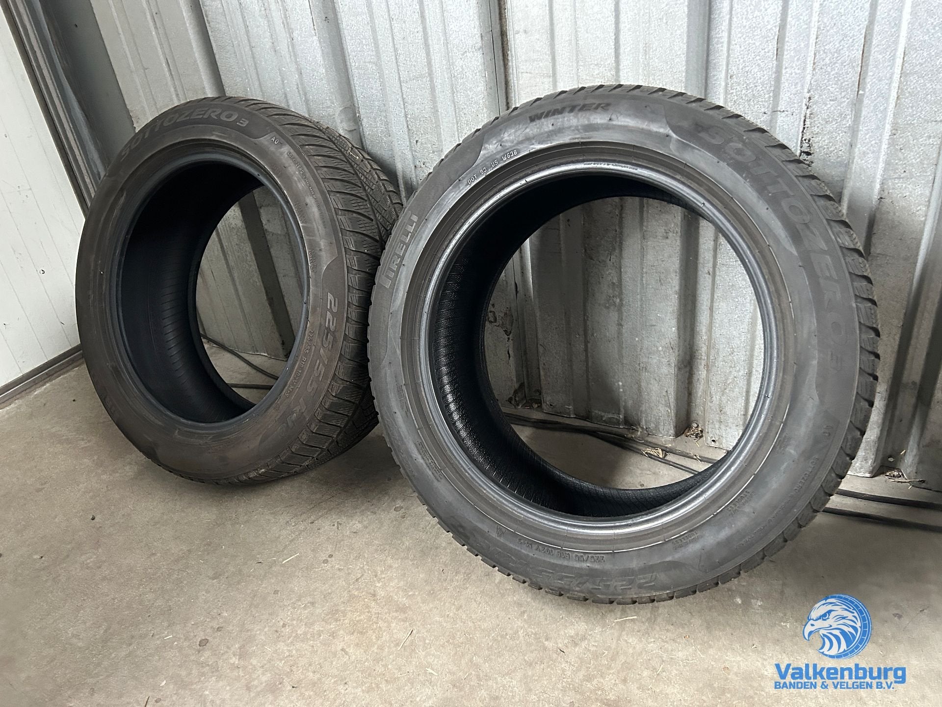 6mm! Winterbanden 225/55R18 Pirelli Sottozero 3 Winter, Auto-onderdelen, 18 inch, Gebruikt, -, -