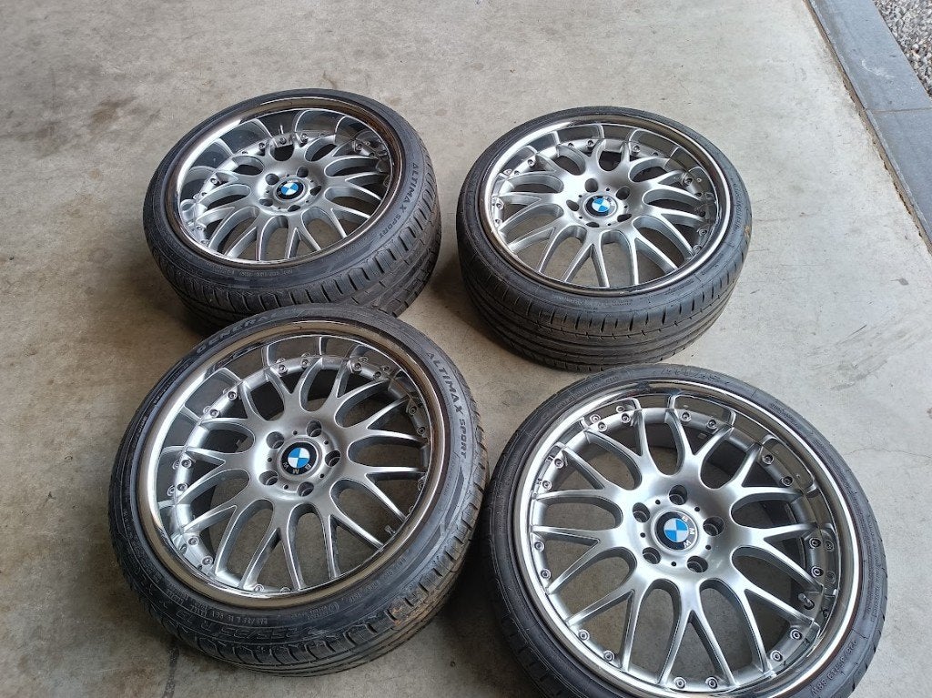 ENSEMBLE LARGE DE 19 POUCES BMW avec pneus d'été BBS Look, Pneus et Jantes, 255 mm, Véhicule de tourisme, Pneus été