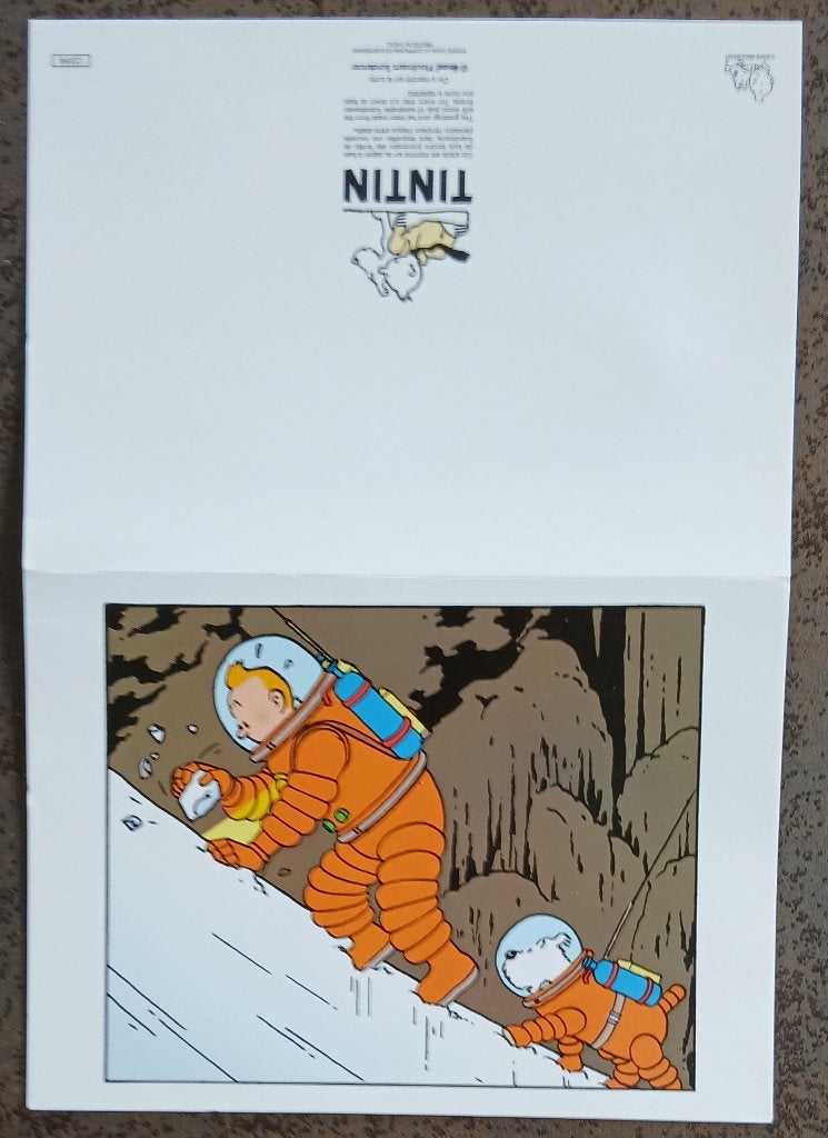 Carte double Tintin, Collections, Enlèvement